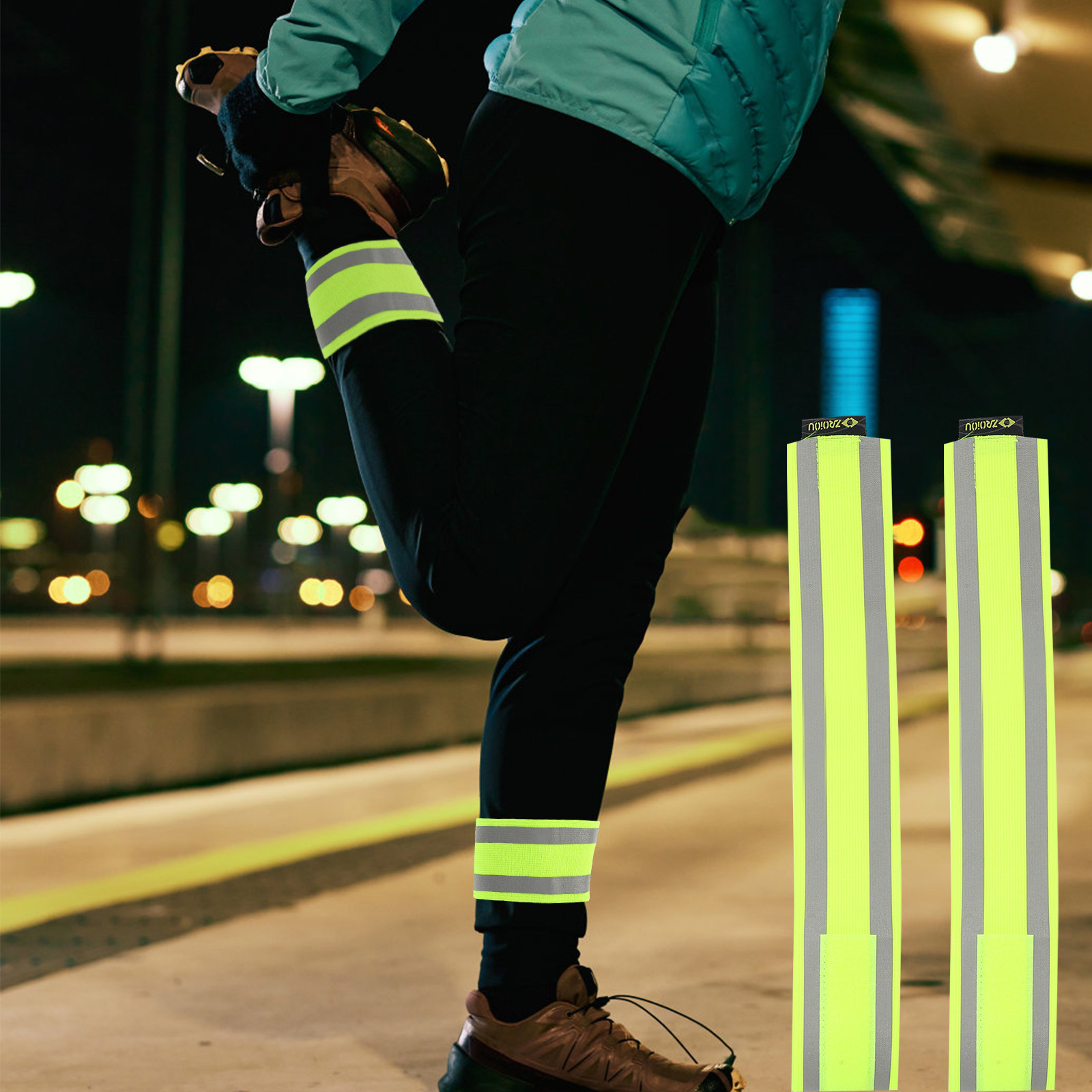 Cycling To Work - Bandas de seguridad reflectantes, paquete de